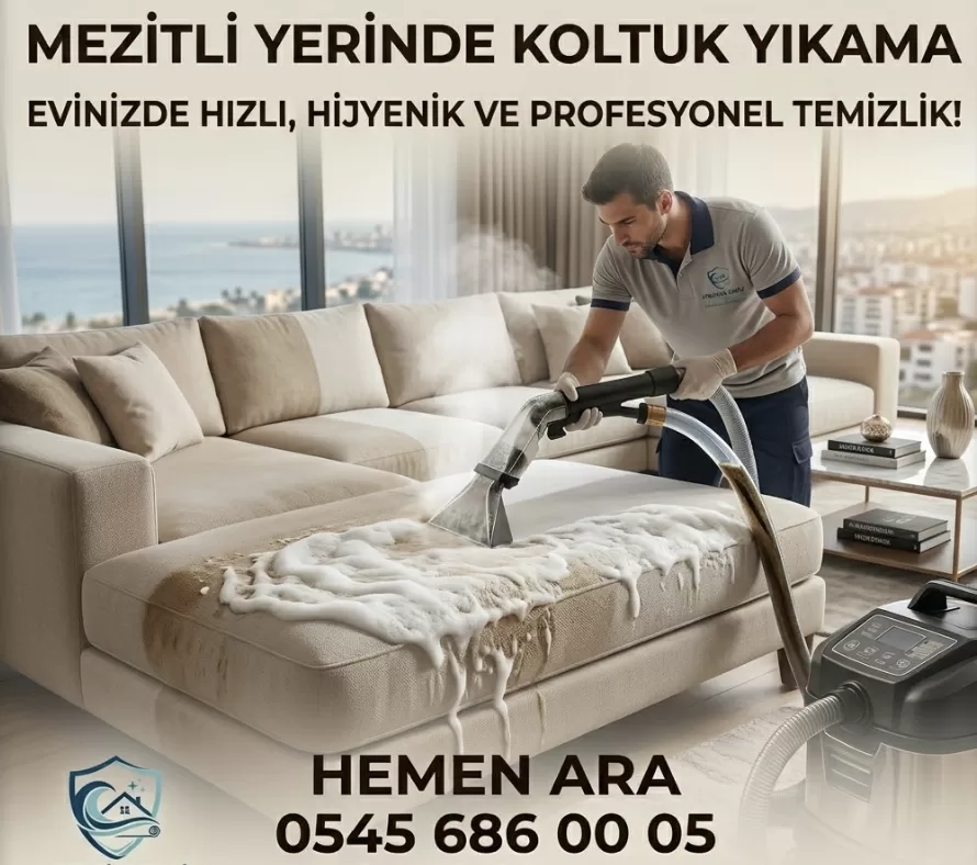 Mezitli Yerinde Koltuk Yıkama